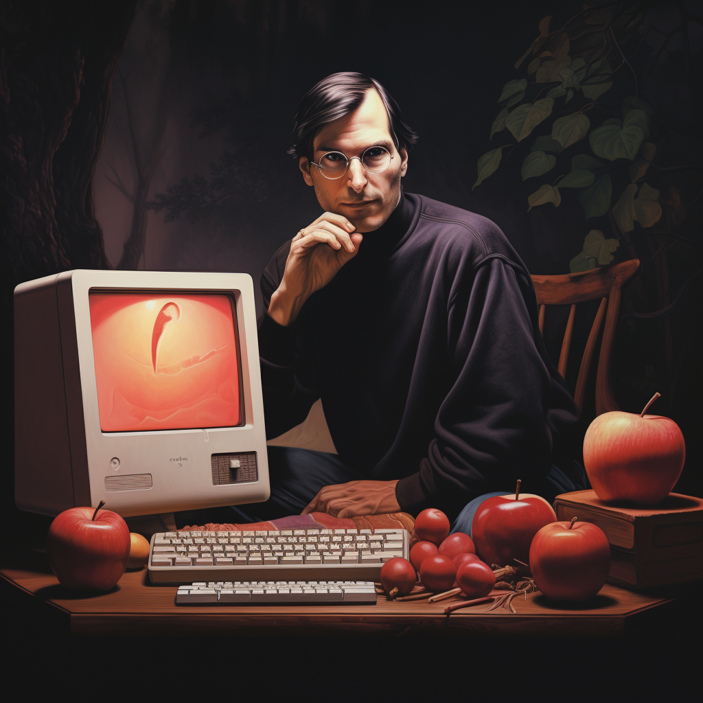 Steve Jobs and the Apple Macintosh computer